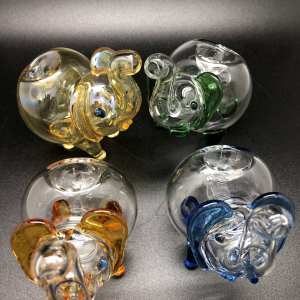 AP1000 - Assorted Color Clear Body Elephants
