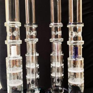 LP1030 - Layered Button Water Pipe w/ Ice Catcher